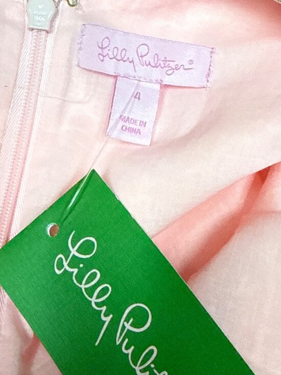Lilly Pulitzer Valli Shift Dress Paradise Pink Size 4 Textured Sleeveless NWT - Picture 9 of 13